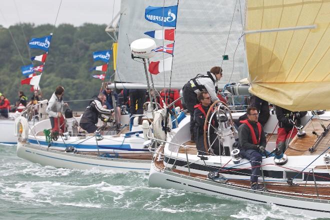 Close competition in Class A - 2015 Gazprom Swan European Regatta and Swan 45 Worlds © Nautor's Swan / LPB Aerial